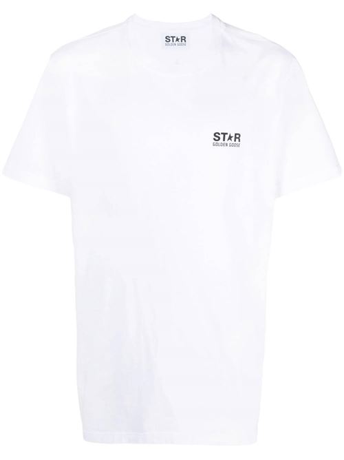 Cloud white logo t-shirt GOLDEN GOOSE | GMP01220P00087910283